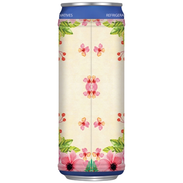 Full custom, full color stretch wrap for slim tall cans.... from ASI 80228 Quinn