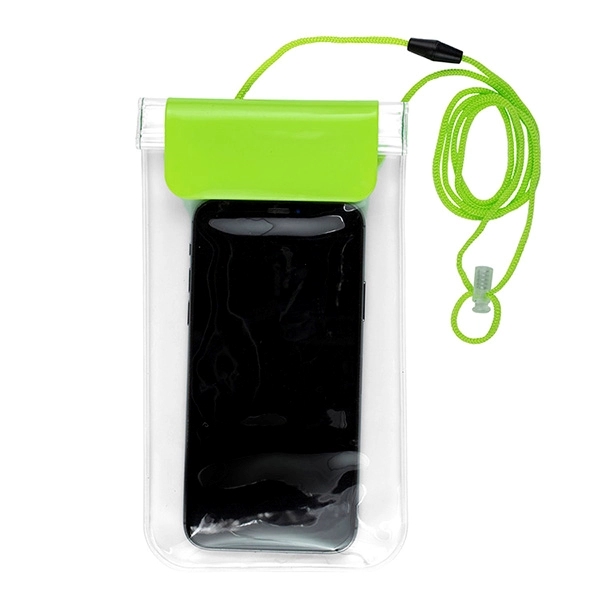 9 7/8" x 3 3/4" water resistant cellphone pouch with 21"... from ASI 62660 Innovation Line