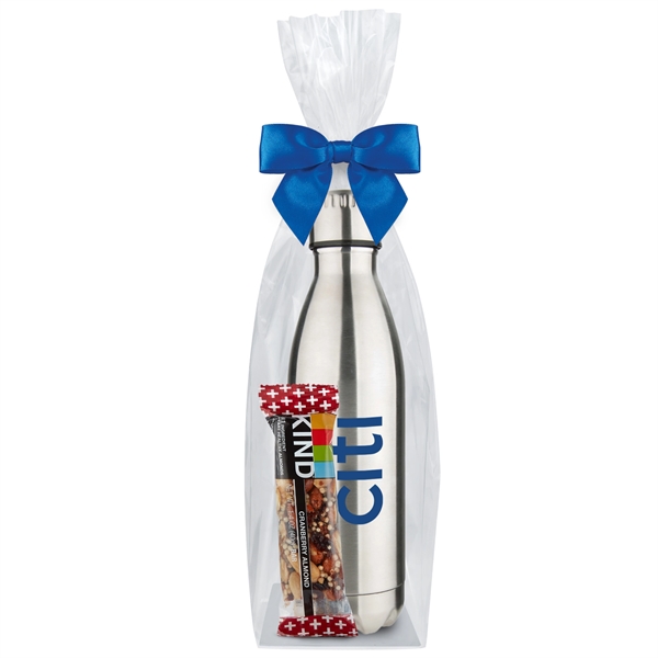 17 oz. Water Bottle Gift Set with Kind® Cranberry Almond Bar.... from ASI 71685 Midnite Snax® / Promo Revolution