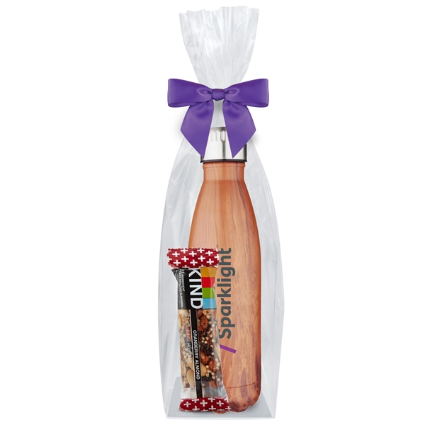 17 oz. Water Bottle Gift Set with Kind® Cranberry Almond Bar.... from ASI 71685 Midnite Snax® / Promo Revolution
