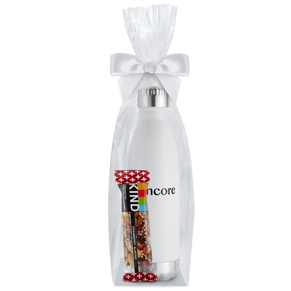 17 oz. Water Bottle Gift Set with Kind® Cranberry Almond Bar.... from ASI 71685 Midnite Snax® / Promo Revolution