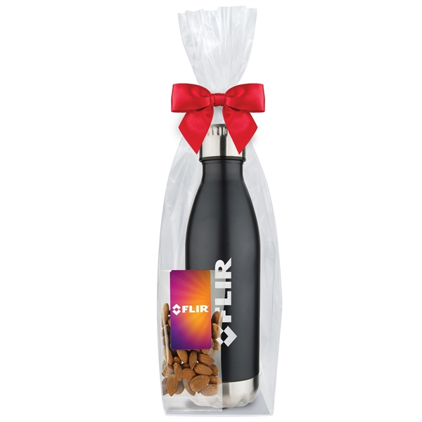 17 oz. Water Bottle Gift Set with 2 oz. bag of... from ASI 71685 Midnite Snax® / Promo Revolution