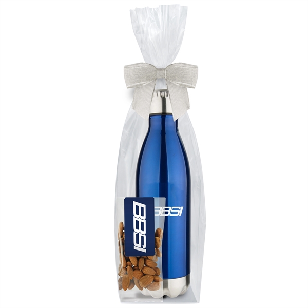 17 oz. Water Bottle Gift Set with 2 oz. bag of... from ASI 71685 Midnite Snax® / Promo Revolution