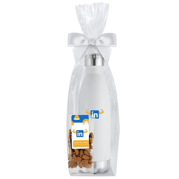 17 oz. Water Bottle Gift Set with 2 oz. bag of... from ASI 71685 Midnite Snax® / Promo Revolution