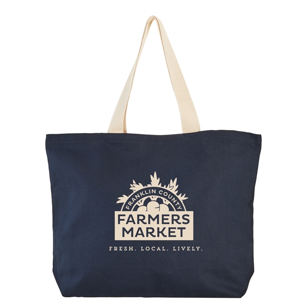 11.5 oz cotton duck canvas tote bag with 3" gusset and... from ASI 52840 Evans Manufacturing