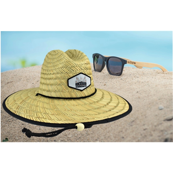 Straw Hat With Seti Bamboo Sunglasses Gfit Set... from ASI 72657 Active Life Promo / Apres Ski Active Life Promo