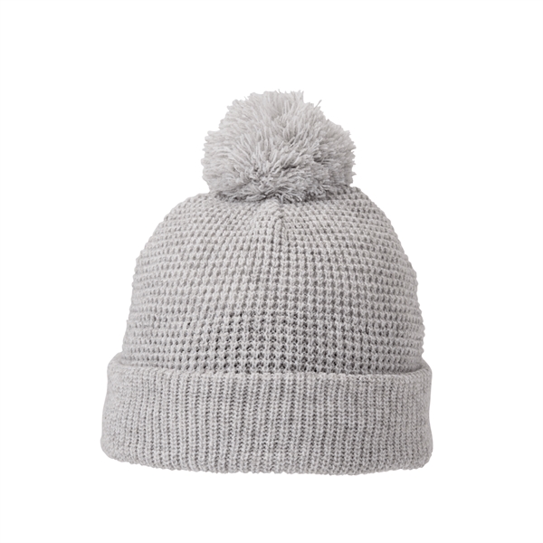 7.99" x 1.57" x 9.02" beanie with a cuff and pom-pom... from ASI 66887 PCNA / Trimark