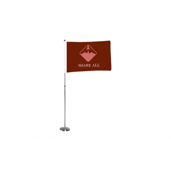 2'x3" Pole Flag w/full color, full coverage imprint 0n premium knitted... from ASI 49891 Discount Marketing Products