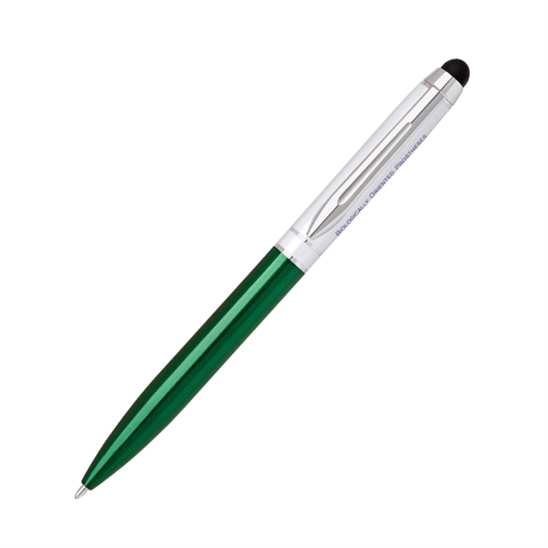 Aluminum twist-action ballpoint pen available in several translucent colors with a... from ASI 68190 Lungsal / Lungsal