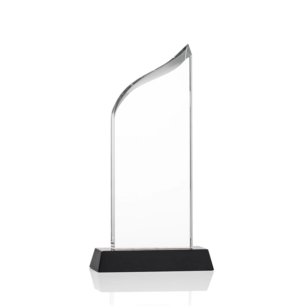 Black and clear optical crystal round award.... from ASI 84592 St Regis Group / St Regis