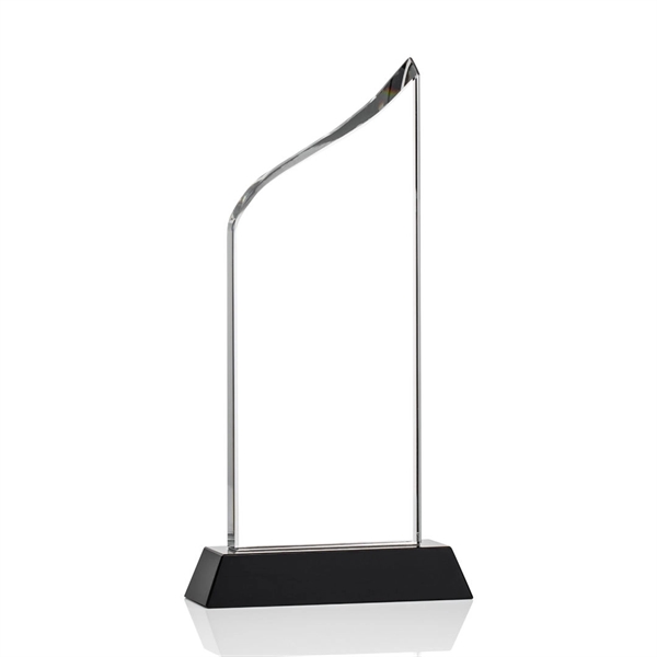 Black and clear optical crystal round award.... from ASI 84592 St Regis Group / St Regis