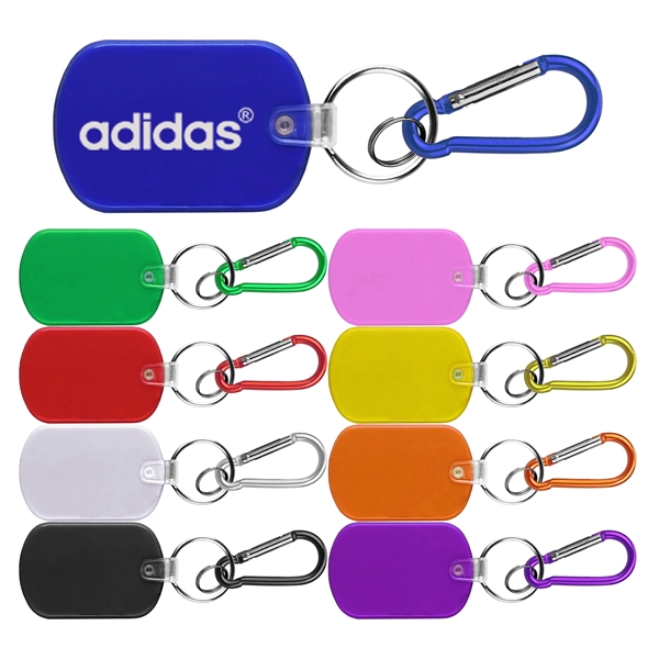 Rectangular / oval Shape PVC Key Holder... from ASI 74585 Nu Promo International / Nu Promo Line