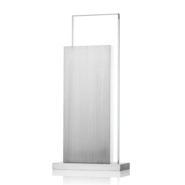 Aluminum and starfire crystal award.... from ASI 84592 St Regis Group / R S Owens & Co Inc