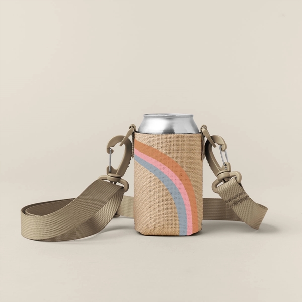 Collapsible can insulator with customizable colored stitching and neoprene pocket... from ASI 74710 Numo / NUMO