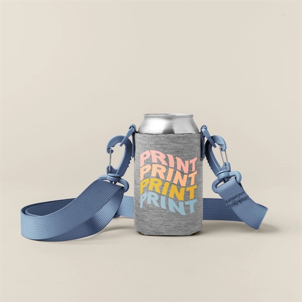 Collapsible can insulator with customizable colored stitching and neoprene pocket... from ASI 74710 Numo / NUMO