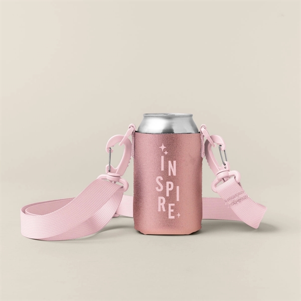 Collapsible can insulator with customizable colored stitching and neoprene pocket... from ASI 74710 Numo / NUMO