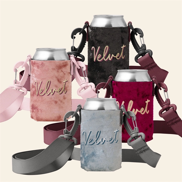 Collapsible can insulator with customizable colored stitching and neoprene pocket... from ASI 74710 Numo / NUMO