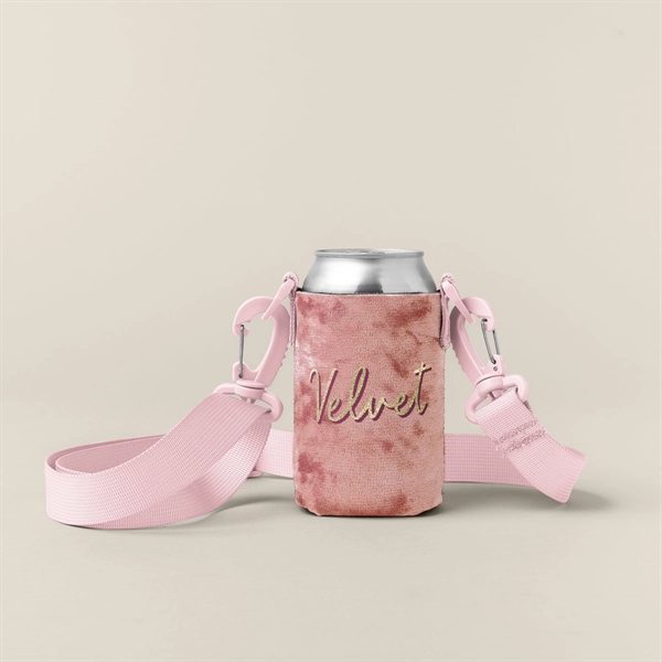 Collapsible can insulator with customizable colored stitching and neoprene pocket... from ASI 74710 Numo / NUMO