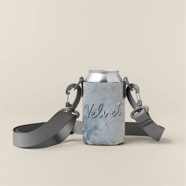 Collapsible can insulator with customizable colored stitching and neoprene pocket... from ASI 74710 Numo / NUMO