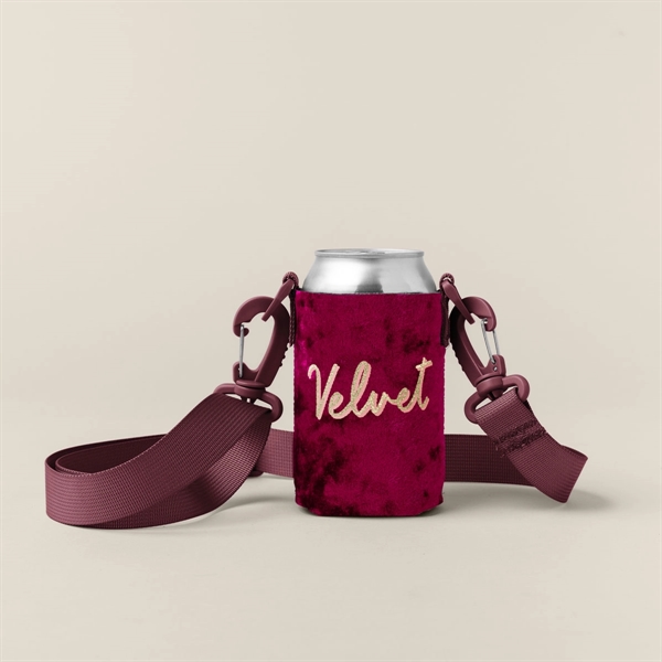 Collapsible can insulator with customizable colored stitching and neoprene pocket... from ASI 74710 Numo / NUMO