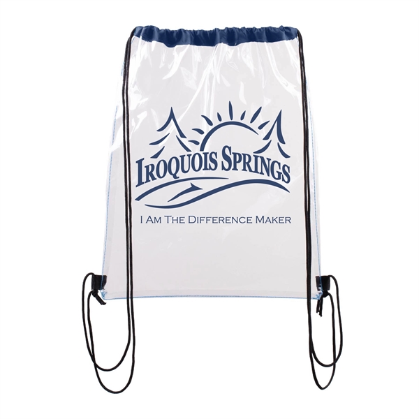 Large Clear Waterproof Stadium Drawstring Backpack... from ASI 39820 Opusline (Benmex)