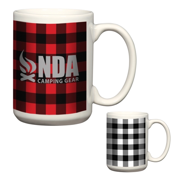 15 oz. mug that's offered in two color schemes... from ASI 61125 Hit Promotional Products / Hit®