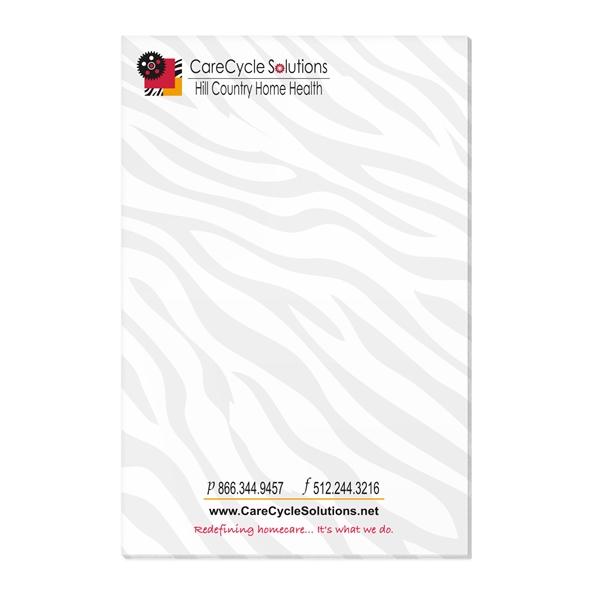 Standard 4" x 6" sticky note pad with twice the adhesive.... from ASI 56950 Gill Studios Inc / Gill-Line®