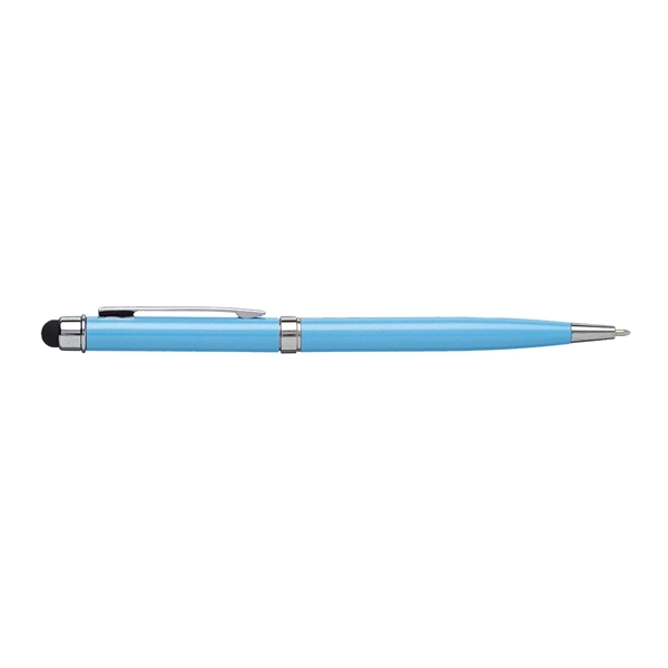 Aluminum ballpoint pen with twist-action mechanism and stylus tip.... from ASI 39552 BEL Promo