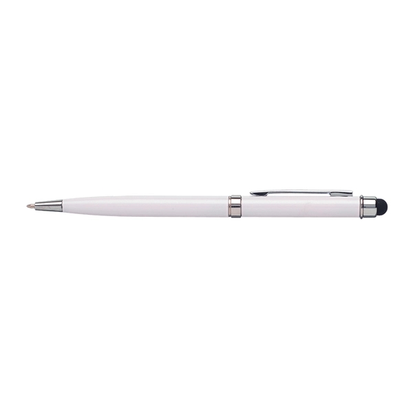 Aluminum ballpoint pen with twist-action mechanism and stylus tip.... from ASI 39552 BEL Promo