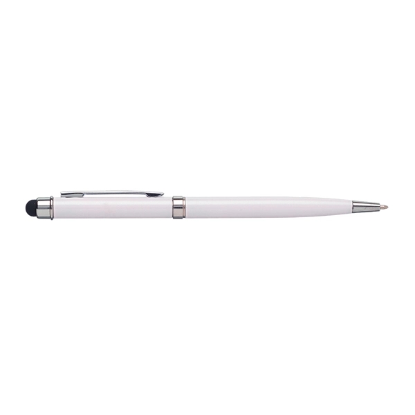 Aluminum ballpoint pen with twist-action mechanism and stylus tip.... from ASI 39552 BEL Promo