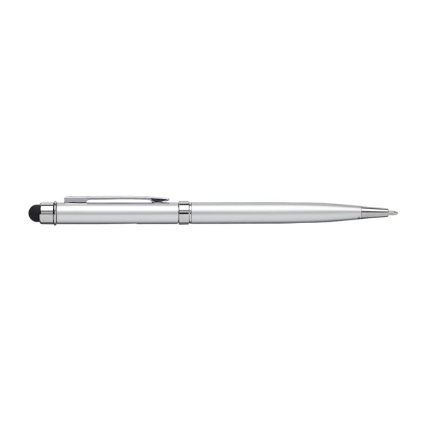 Aluminum ballpoint pen with twist-action mechanism and stylus tip.... from ASI 39552 BEL Promo