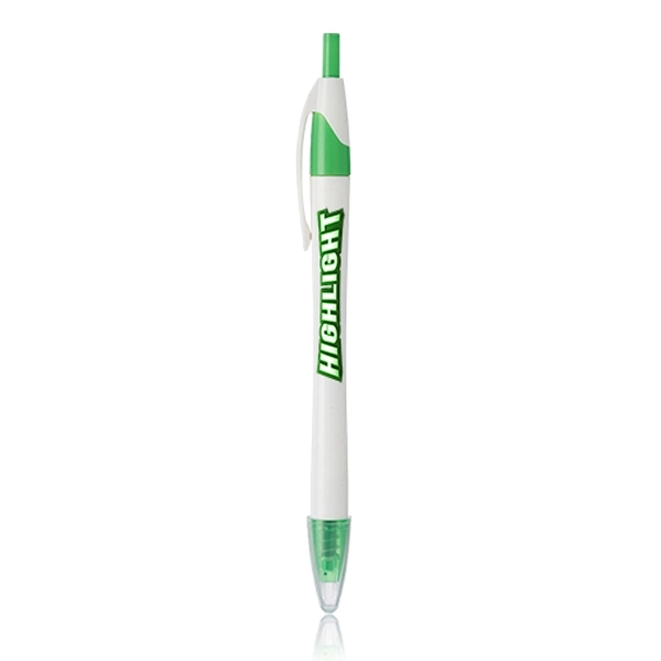 Plastic retractable dry gel highlighter pen.... from ASI 39552 BEL Promo
