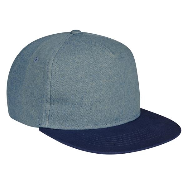 100% cotton 5-panel denim cap... from ASI 61125 Hit Promotional Products