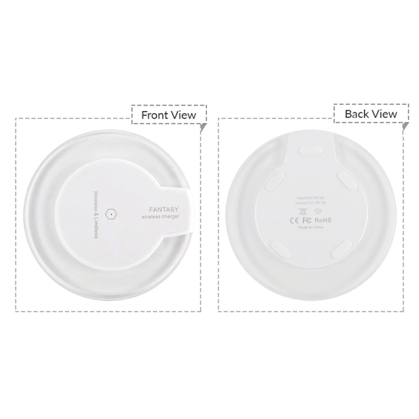 Fast QI wireless charger for QI-enabled smartphones and mobile devices.... from ASI 37218 Athena Promo (tm)