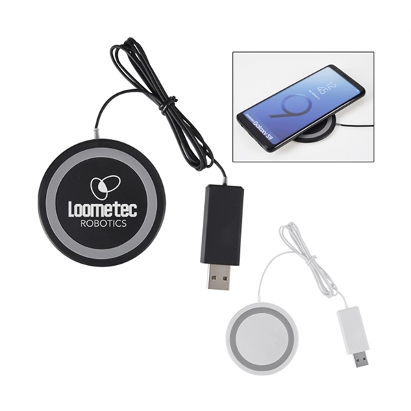 Wireless Charging Pad + 1 color of pad print on 1... from ASI 37218 Athena Promo (tm)