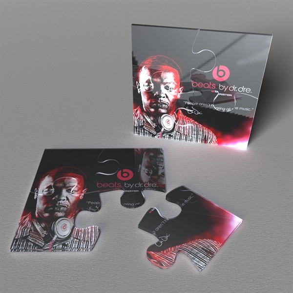 3.75" x 3.75" acrylic plastic jigsaw puzzle with printed graphics.... from ASI 90807 Tekweld