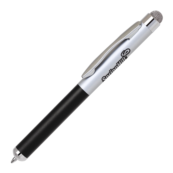 Aluminum mini ballpoint pen with high sensitive conductive fiber cloth material... from ASI 68190 Lungsal / Lungsal