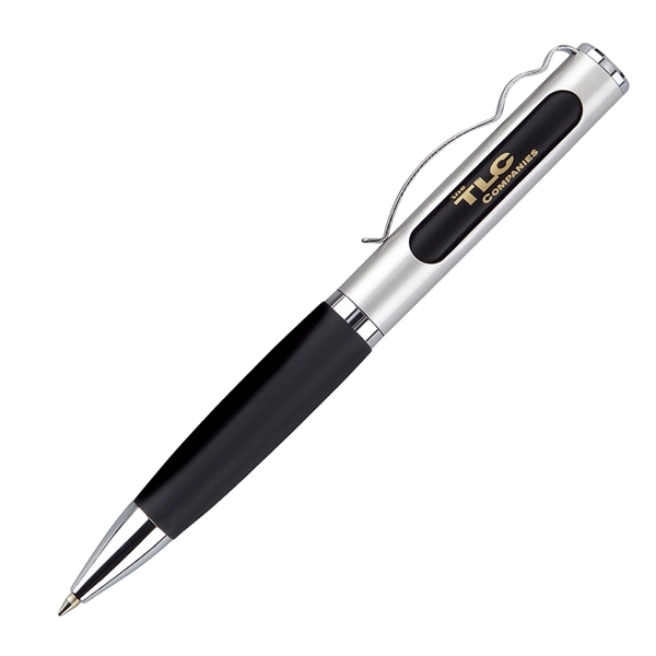 Aluminum twist-action ballpoint pen with a smooth satin finish barrel, colored... from ASI 68190 Lungsal / Lungsal