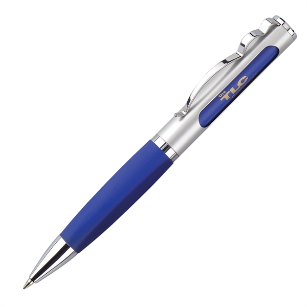 Aluminum twist-action ballpoint pen with a smooth satin finish barrel, colored... from ASI 68190 Lungsal / Lungsal