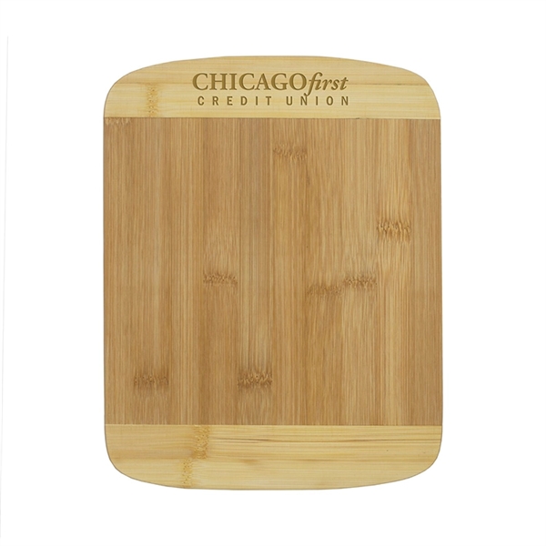 8 1/2" x 11" x 3/8" two tone bamboo cutting board... from ASI 62660 Innovation Line