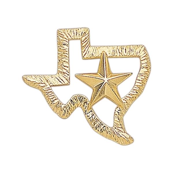 Western shape lapel pin with military clutch.... from ASI 68760 Marken Industries / Marken