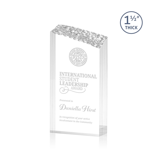 The Warwick freestanding mountain glimmers from base to slanted peak.... from ASI 84592 St Regis Group / St Regis