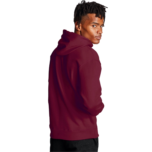 Moisture-wicking pullover hoodie with two-ply hood, dyed-to-match drawcord, and front pouch... from ASI 34063 alphabroder
