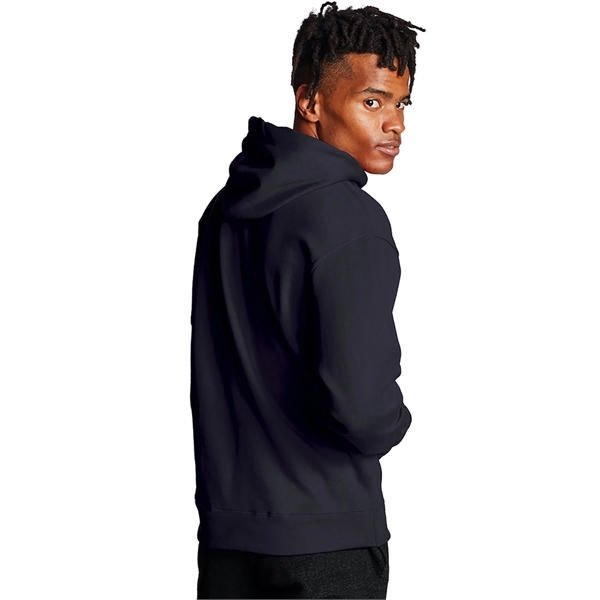 Moisture-wicking pullover hoodie with two-ply hood, dyed-to-match drawcord, and front pouch... from ASI 34063 alphabroder