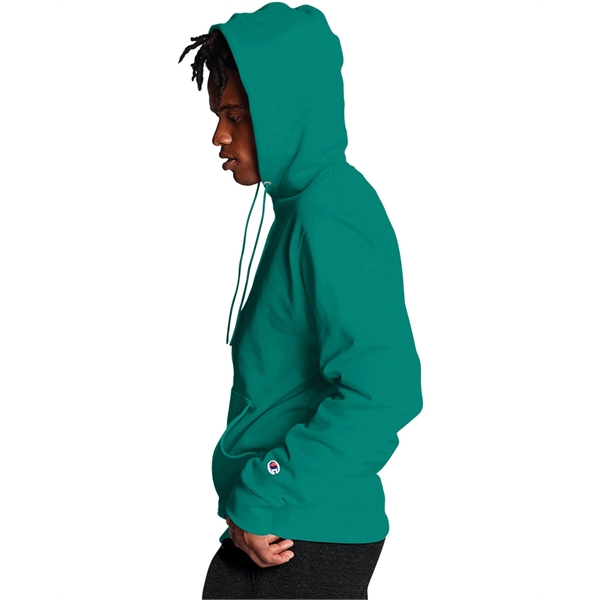 Moisture-wicking pullover hoodie with two-ply hood, dyed-to-match drawcord, and front pouch... from ASI 34063 alphabroder