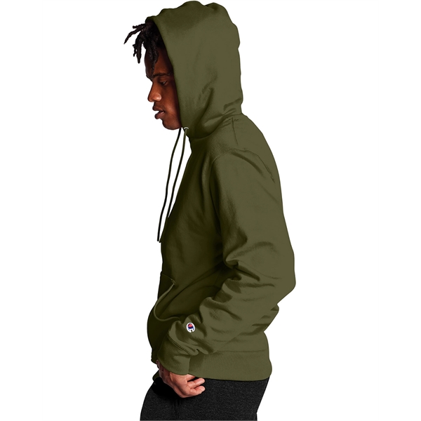 Moisture-wicking pullover hoodie with two-ply hood, dyed-to-match drawcord, and front pouch... from ASI 34063 alphabroder