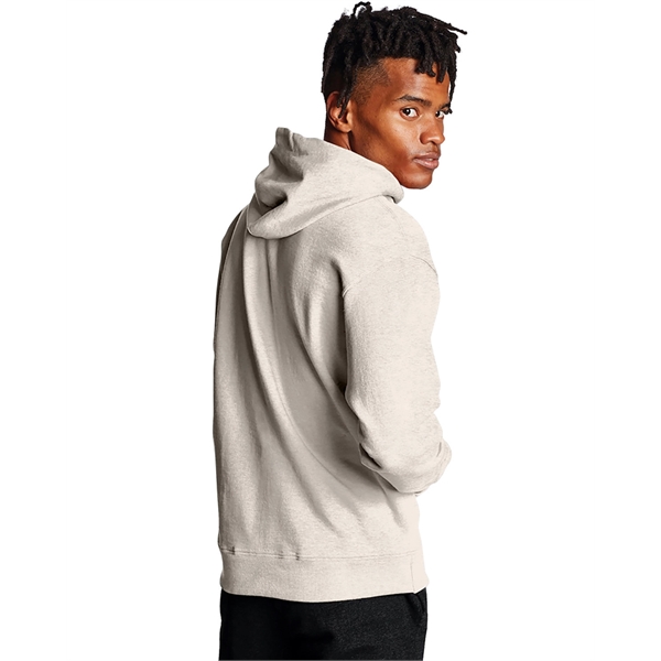 Moisture-wicking pullover hoodie with two-ply hood, dyed-to-match drawcord, and front pouch... from ASI 34063 alphabroder