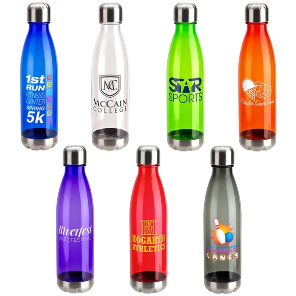 25 oz Tritan® Bottle with Stainless Base and Cap... from ASI 36730 Ariel Premium Supply Inc