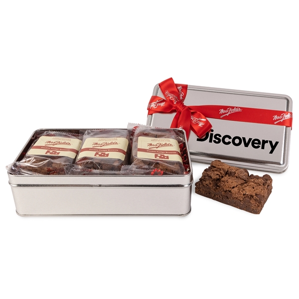 Mrs. Fields® Double Fudge Brownie Tin- 3 pack... from ASI 44900 NC Custom (CI/Lanco) / Chocolate Inn