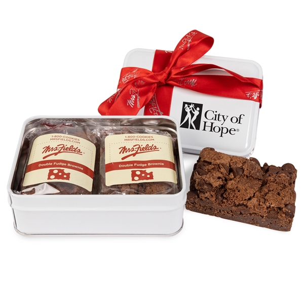 Mrs. Fields® Sweet Delights Brownie Tin... from ASI 44900 NC Custom (CI/Lanco) / Chocolate Inn